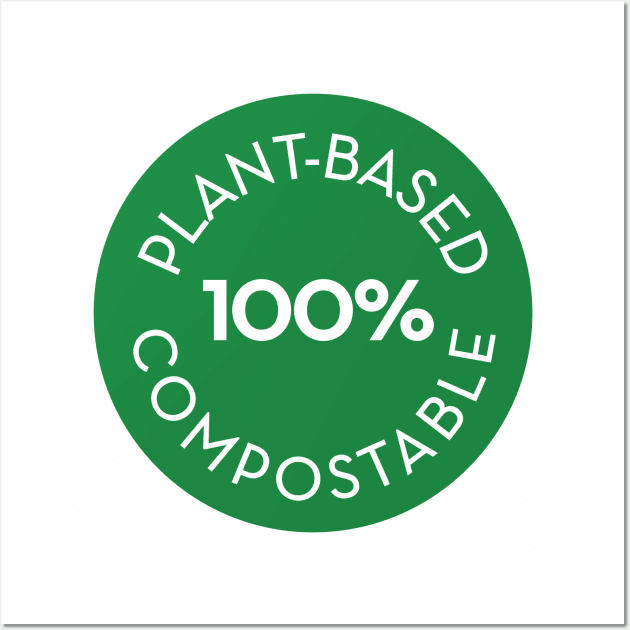 plantbased  100% compostable - circle Wall Art by Eugene and Jonnie Tee's